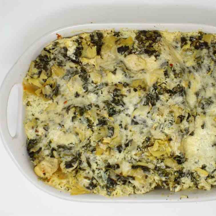 Cheesy Spinach and Artichoke Lasagna