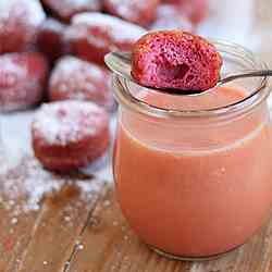 Beetroot Doughnuts with Blood Orange Curd