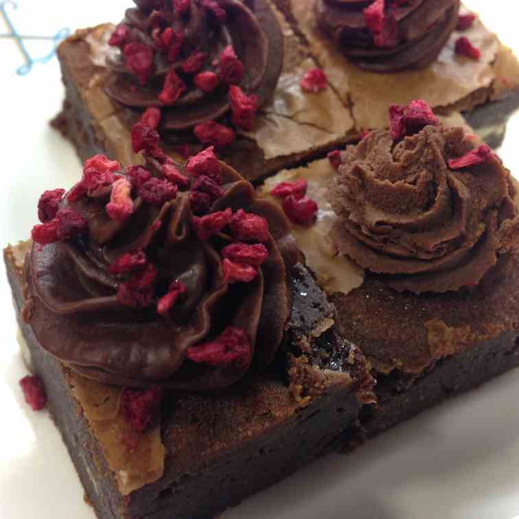 Chocolate Raspberry Brownies