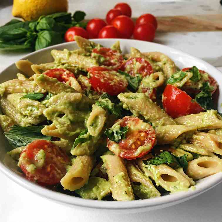 Basil Avocado Pasta