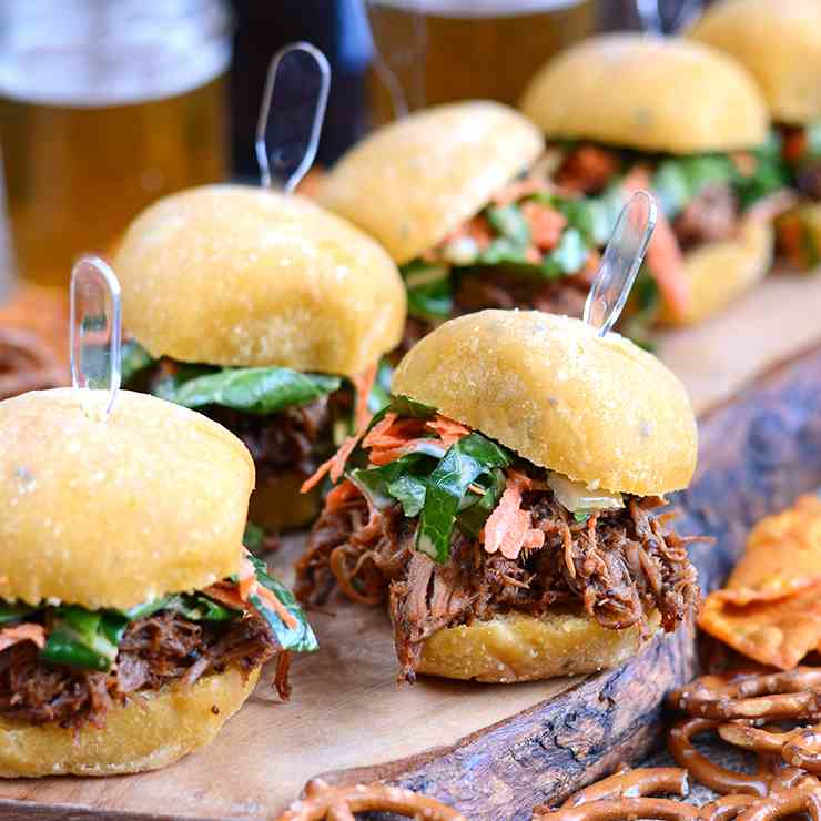 Slow Cooker Pork Barbecue Sliders