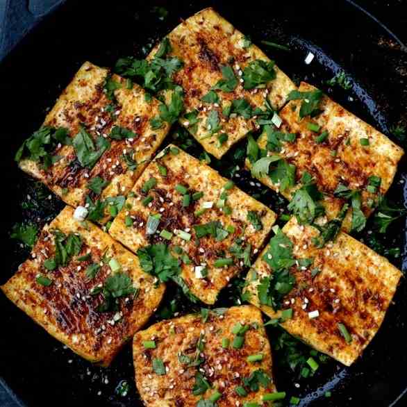 Spicy Griddled Tofu "Steaks"