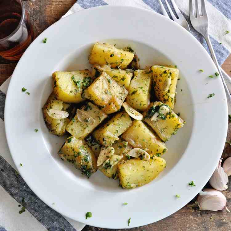 Spanish Potatoes with Brandy - Garlic