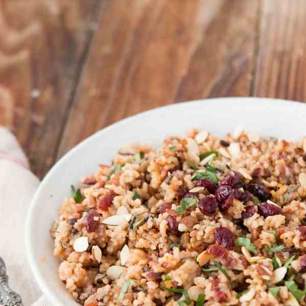 orange cranberry almond rice pilaf