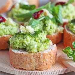 Edamame Bruschetta