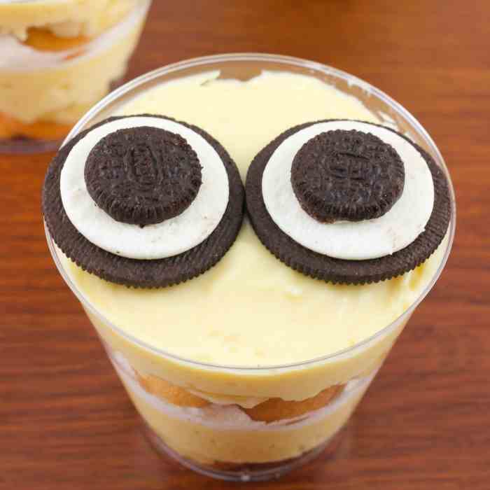 minion Banana Pudding Cups