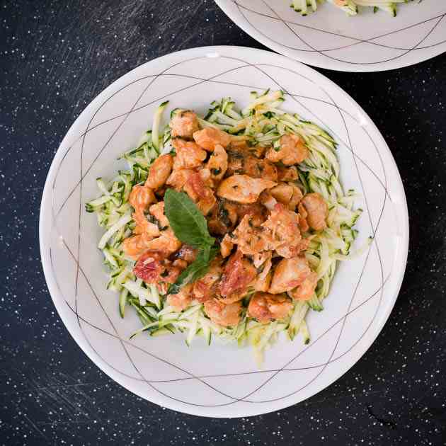 Creamy Tomato Basil Chicken Pasta Recipe 