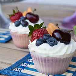 Fruit Salad Cupcakes