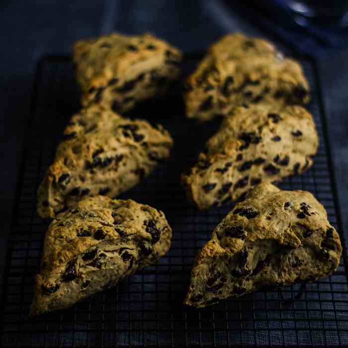 Rum and Raisin Scones