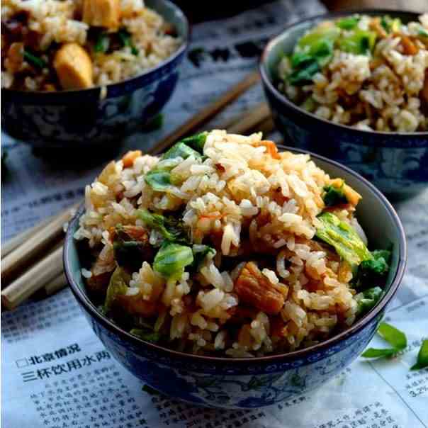 CHICKEN AND SALTED FISH FRIED RI