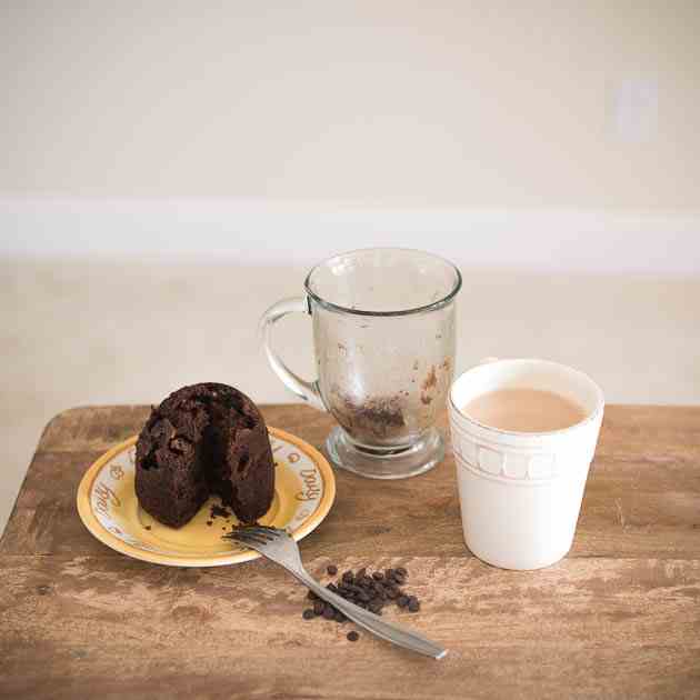 5-Min Microwave Paleo Chocolate Cake