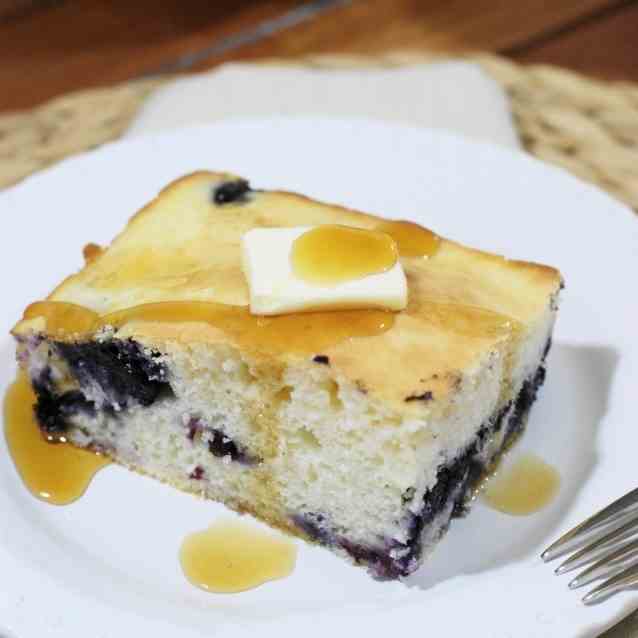 Baked Blueberry Pancakes