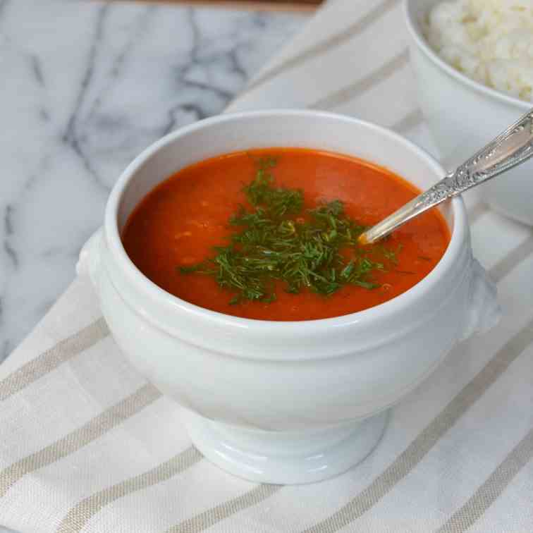 Fresh Tomato and Dill Soup