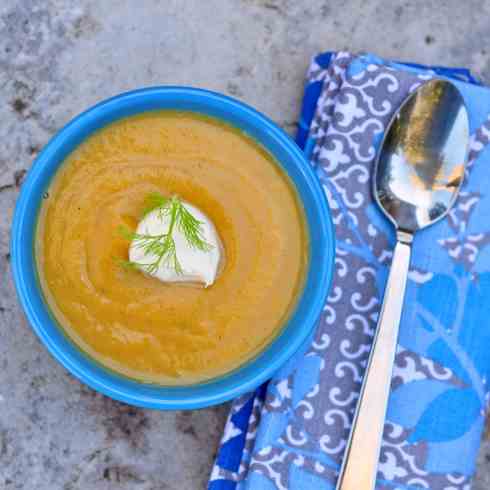 Spiced squash soup