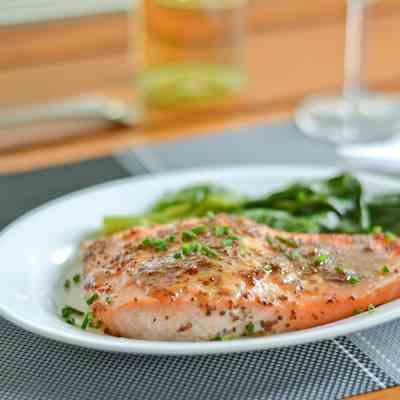 Maple Mustard Baked Salmon