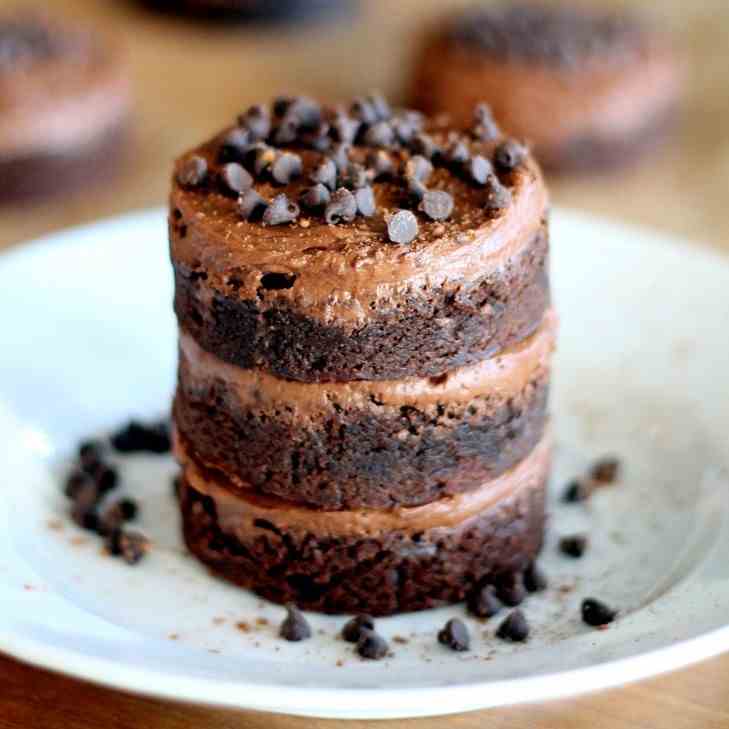 Frosted Chocolate Fudge Brownies