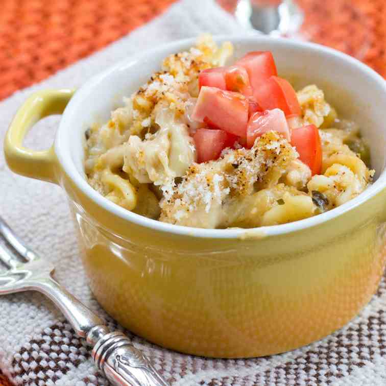 Chicken and Green Chile Mac and Cheese