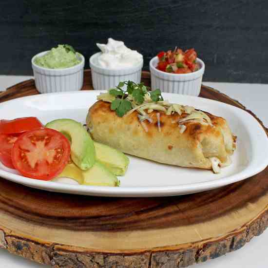 shredded beef chimichangas