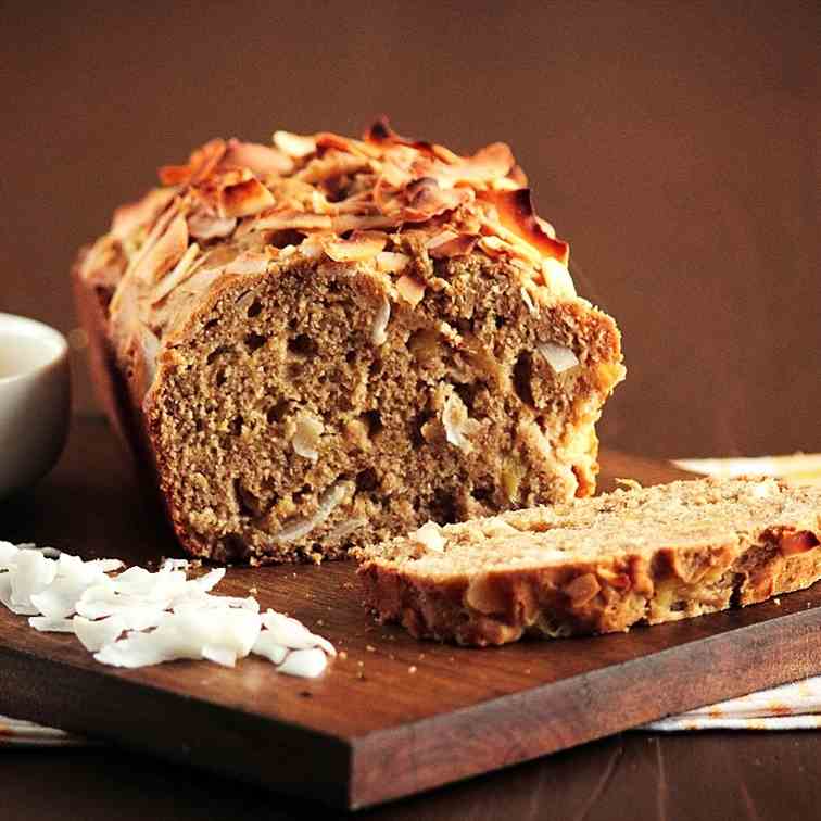 Coconut Pineapple Banana Bread