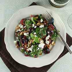 Whole-Grain Rice, Walnuts and Cherry Salad