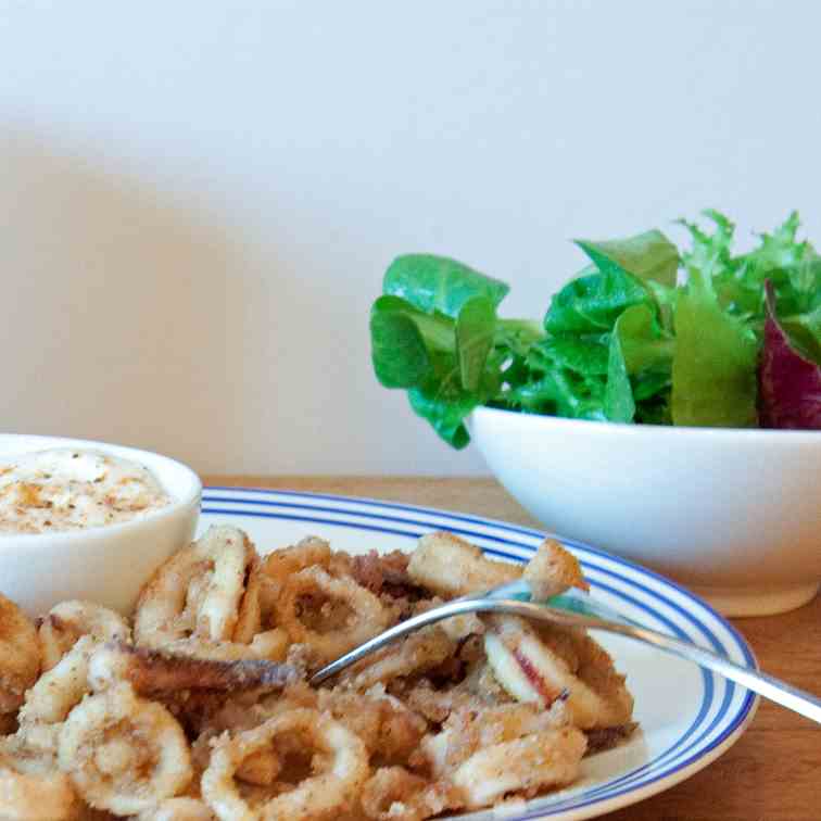 Old Bay Fried Squid 