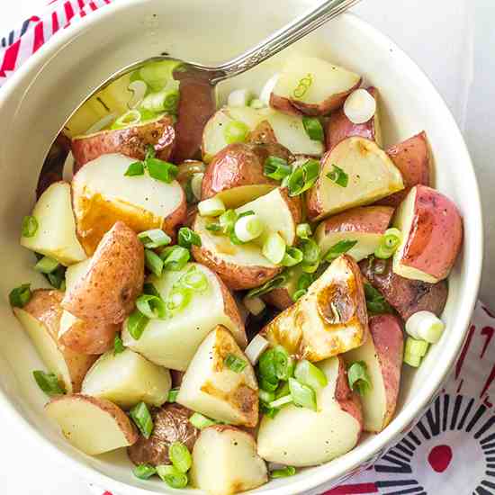 Lemony Grilled Potato Salad