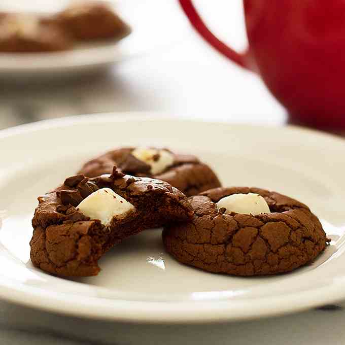 Miniature Hot Chocolate Cookies