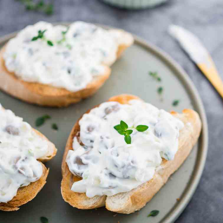 Sour Cream - Onion Mushroom Dip - Spread