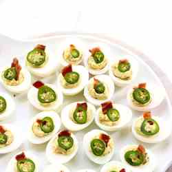 Jalapeño Bacon Deviled Eggs