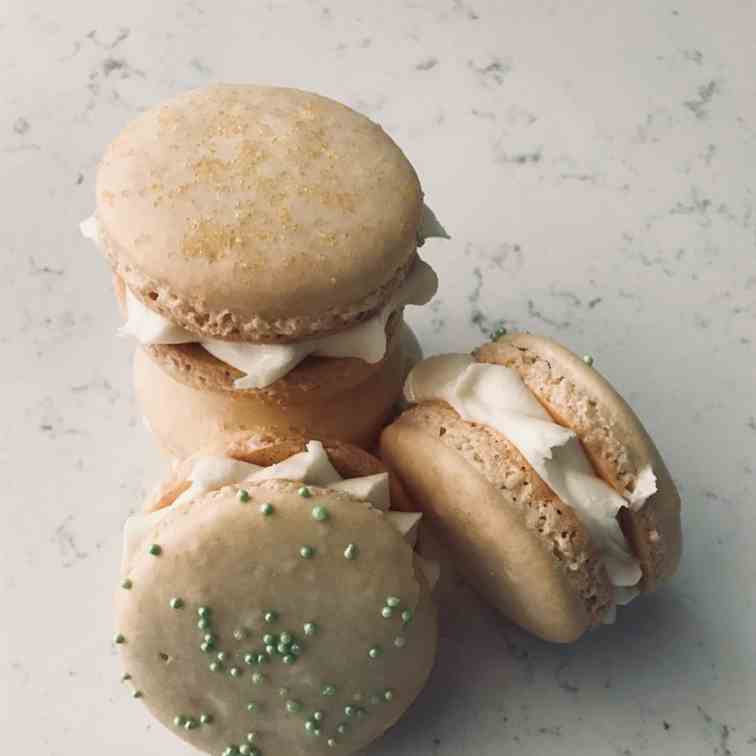 Lime Orange Blossom French Macarons