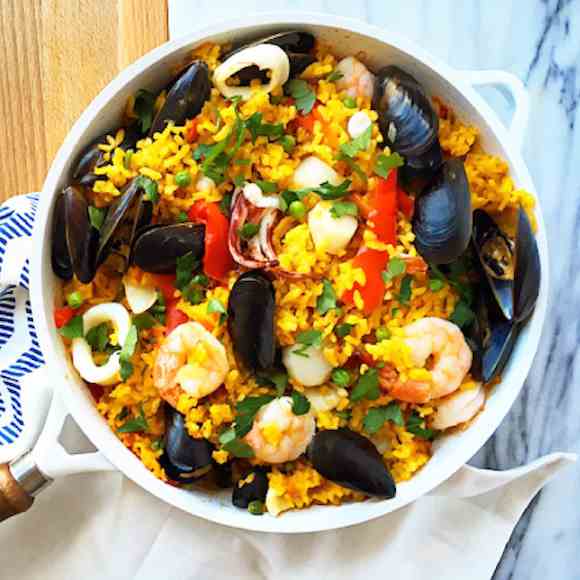 Easy Seafood Paella