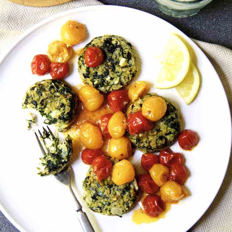 Spinach Feta Quinoa Cakes