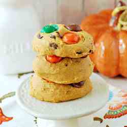 Maple Pumkin M&M Cookies