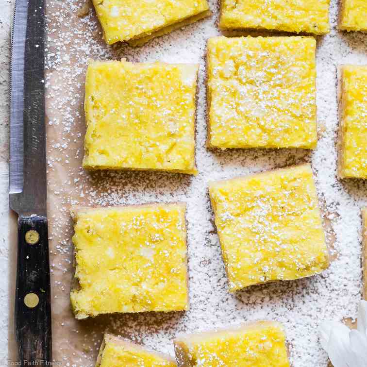 Sugar Free Low Carb Lemon Bars