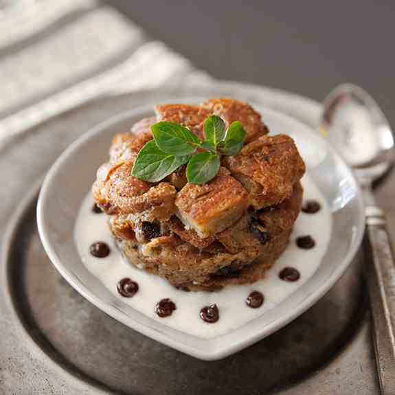 Chocolate Croissant Bread Pudding