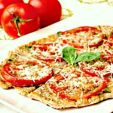 Grilled Tomato & Basil Flatbread