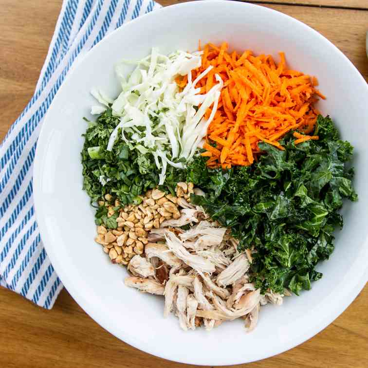 Thai Chicken and Kale Chopped Salad