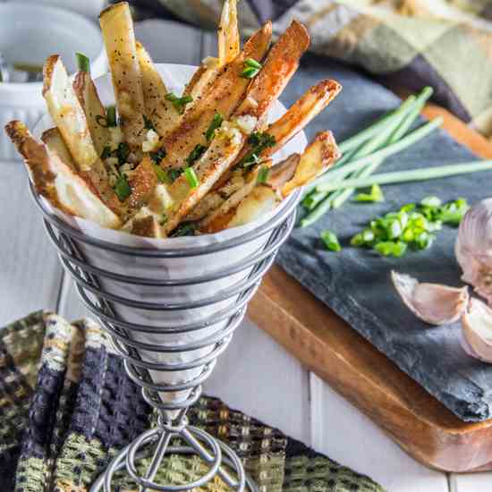 Herb Garlic Oven Fries