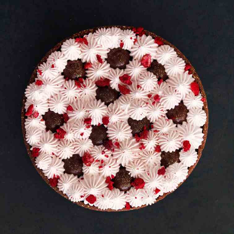 Gluten Free Raspberry Chocolate Tart