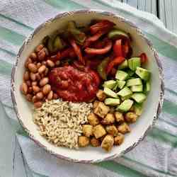 High-Protein Vegan Bowl