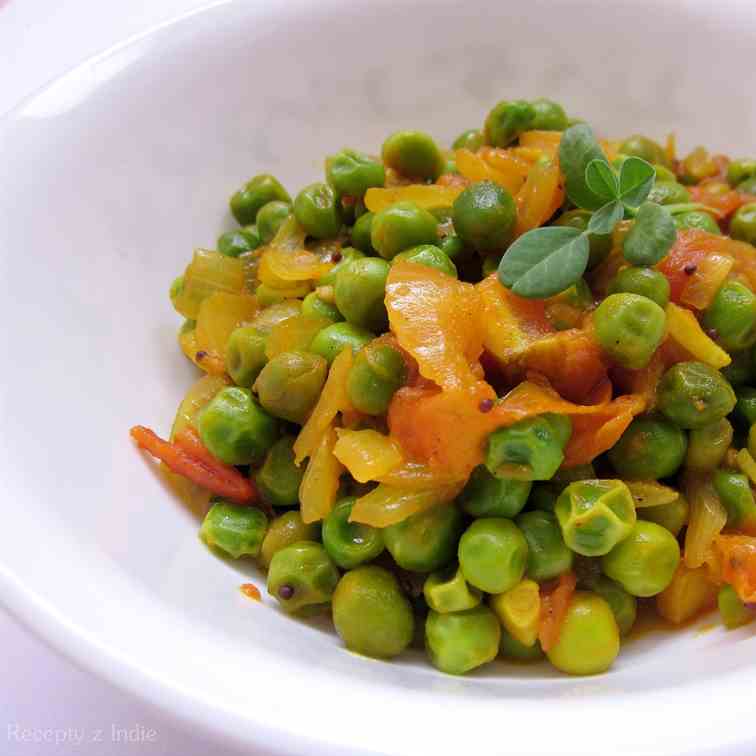 Peas and tomato