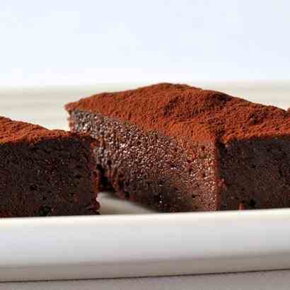 Chocolate, fudge Cornish sea salt brownies