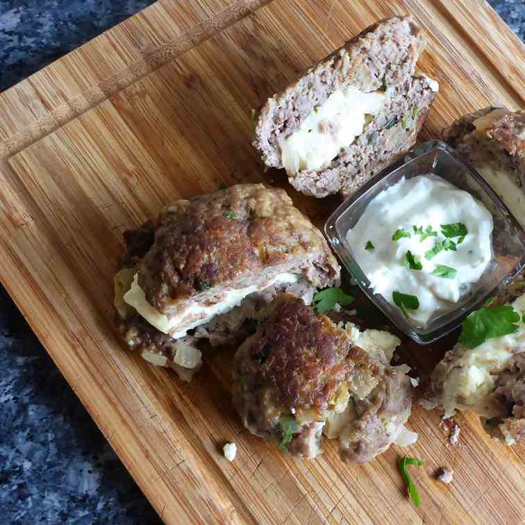 Greek minced beef cutlets (Bifteki) recipe