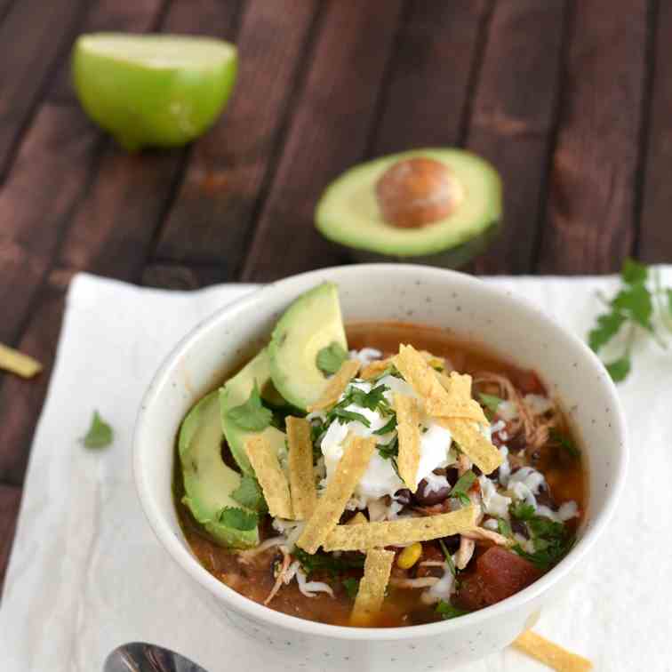 Crock Pot Chicken Enchilada Soup