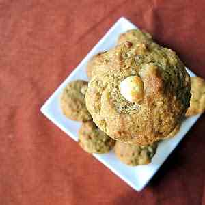 Banana White Choc & Macademia Nut Muffin