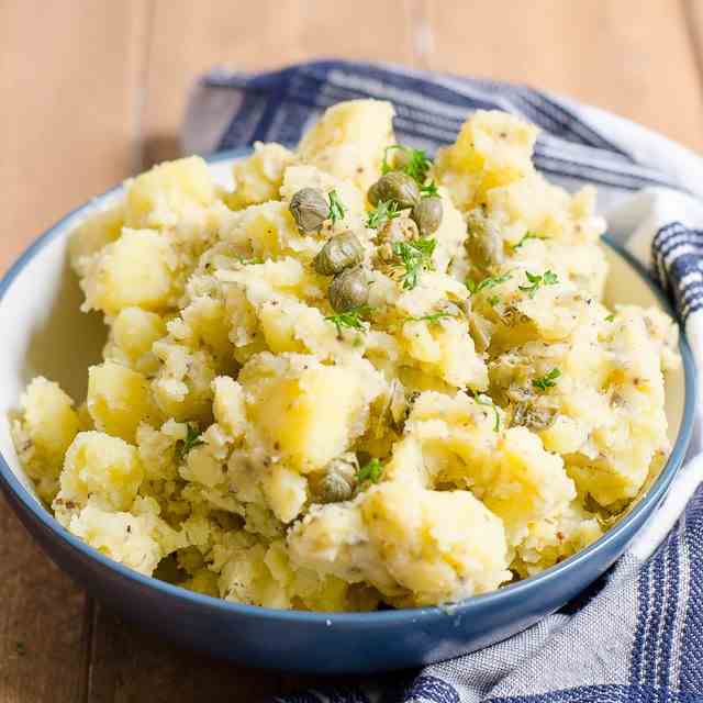 Warm Smashed Potatoes