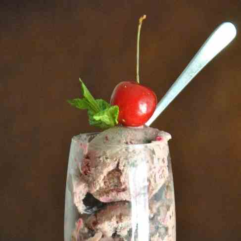 Cherry-Mint Ice-Cream