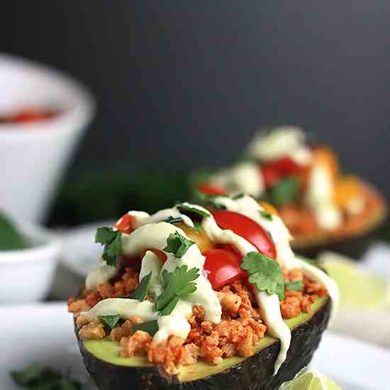 Vegan Stuffed Avocado