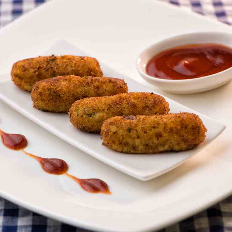 Crispy Paneer Fingers- Paneer Cutlets