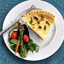 GF/DF Asparagus and Leek Quiche